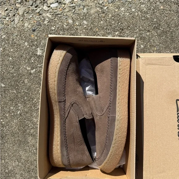 Women’s Clark’s Brown Barleigh Slip on Shoes - Picture 1 of 3